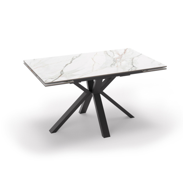 Стол AXEL 140 Bianco Gold Ceramic, BK